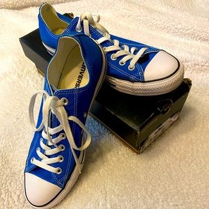 EUC CONVERSE low top CHUCKS / Snorkel Blue M 9 W 11